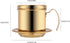 Vietnamese Coffee Filter Maker, Small Stainless Steel French Press Coffee Maker Pot Coffee Drip Brewer for Office Cafe(Gold)...