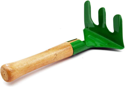 Kids Garden Tools Set Made of Metal with Sturdy Wooden Handle. Safe & Right Size for Children, 8" Long Bamboo Gardening Tools for Kids...