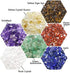 7 Chakra Natural Chip Stone,About 628 Pcs Irregular Gemstones Healing Crystal Loose Rocks Bead Hole Drilled DIY for Bracelet Jewelry Making Crafti...
