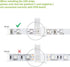 LightingWill 10pcs Pack Strip to Strip Unwired Gapless Solderless Snap Down 2Pin Conductor LED Strip Connector for 8mm Wide 3528 2835 Single Color...