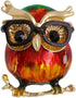 Enamel Owl Bird Brooch Pin for Women Girls Fashion Red Green Animal Brooches Lapel Pins Cute Dress Accessories Holiday Birthday Christmas Party Je...