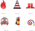 24 Pack Fireman Firefighter Cupcake Toppers Fire Truck Cupcake Toppers Fire Extinguishing Cupcake Toppers for Kids Adults Birthday Baby Shower Par...