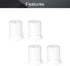 Othmro Measuring Cups 100ml/3.38oz PP Plastic Graduated Beaker Transparent for Lab Kitchen Liquids 4pcs...