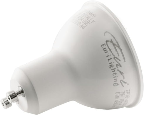 Euri Lighting EP16-7W5020eG-2 Dimmable LED PAR16, GU10 Base, 7W (50W Equal) 500lm, Warm White (2700K), 80CRI, 40° Angle, Damp Rated, UL, Energy St...
