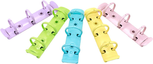 LC LICTOP Mix Color Metal Binder Mechanisms Round Ring Binding Spines Combs Replacement 5pcs...