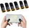 3 Pair Black Patterns Gaming Finger Sleeves Breathable Fingertips Gameler Sweatproof Games-Slip Thumb GR9l5 Gloves for Mobile Cell Phone Gaming Fi...