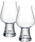 Luigi Bormioli Birrateque 20.25 oz Stout Beer Glasses (Set of 2) - Craft Beer Glasses for Baltic Porter, Irish Dry Stout, Milk Stout, Laser-Cut Ri...