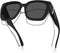 Meeloog Polarized Fit Over Glasses Sunglasses for Women UV Protection, Trendy Square Wrap Around Shades for Driving Riding...