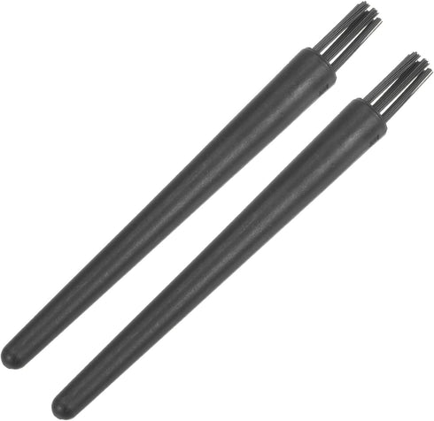 uxcell 2 Pcs Antistatic ESD Brush Portable Plastic Handle Nylon Lab Cleaning Brushes for Electronics Keyboard PCB BGA Repair Soldering, 18x9mm Bri...