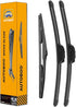 AUTOBOO 24"+18" Windshield Wipers with 14" Rear Wiper Blade Replacement for Hyundai Santa Fe 2012 2011 2010 2009 208 2007 Mazda CX-5 2013 2014 201...