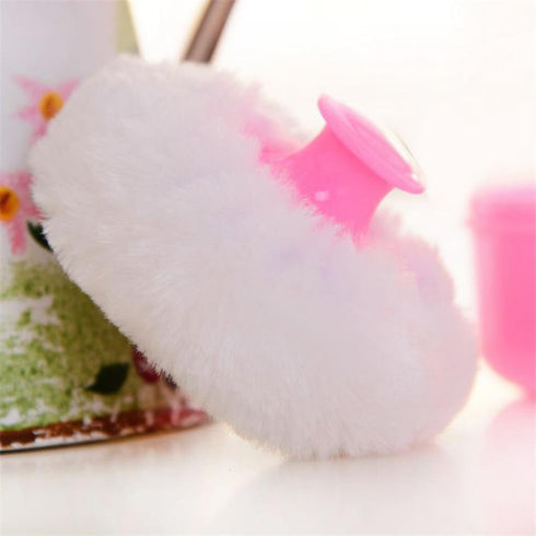 UTENEW Cosmetic Tool Baby Soft Face Body Powder Puff Sponge Box Container Case (pink)...