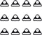 12Pcs 1" Triangle Buckle Adjuster D Ring for Strap purse bag hardware accessories...