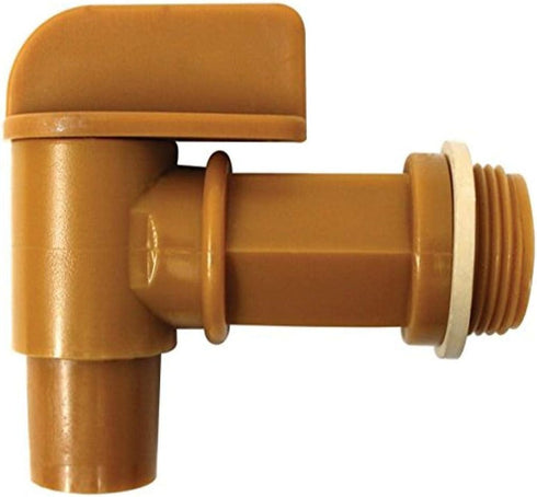 Lumax LX-1725 3/4” Male Barrel Faucet with EPDM Gasket. For use with 15, 30, & 55 Gallon Plastic or Steel Drums. Tough & Durable Polyethylene mate...