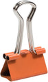 JAM PAPER Colorful Binder Clips - Small - 3/4 Inch (19 mm) - Orange Binderclips - 25/Pack...