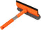12.0" Window Squeegee for Car,2 in 1 Squeegee Window Cleaner with Long Stainless Steel Handle,Chenille Cloth Car Window Squeegee for Gas Station, ...