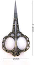 Yueton Vintage Europea Style Plum Blossom Needlework Embroidery Scissors (Bronze)...