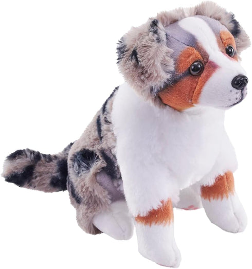 Wild Republic Rescue Dog, Australian Shepherd, Stuffed Animal, with Sound, 5.5 inches, Gift for Kids, Plush Toy, Fill is Spun Recycled Water Bottl...