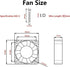 Aokin for Raspberry Pi Cooling Fan DC 5V/3.3V Brushless CPU Cooling Fan with Screws for Raspberry Pi 4 B, Pi 3 B+, Pi 3 B, Pi 2 B, Pi 1 B+, RetroF...