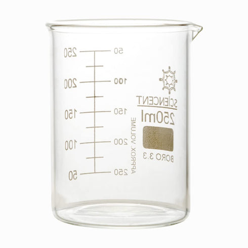 SCIENCENT Glass Beaker 250ml...