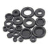 XINGYHENG 125Pcs 18 Sizes Rubber Grommets Eyelet Ring Gasket Repair Box Washer Seal Assortment Set for Plumbing Automotive General Repair...