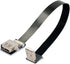 cablecc Down Angled USB 2.0 Type-A Male to Female Extension Data Flat Slim FPC Cable for FPV & Disk & Scanner & Printer 50cm...