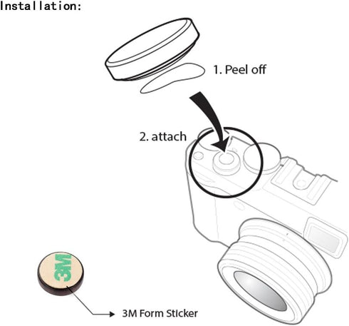 Wood Soft Shutter Release Button Sticker Compatible with Sony A7RIII A7II A7III A7RII RX100 V IV III II A6000 A6300 A6400 X-T100 X-T1 10.5mm Conca...