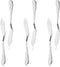 6pcs Stainless Steel Butter Knife, Cheese/Butter Spreaders, Breakfast Spreads Knives,Cheese and Condiments(Silver...