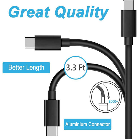 Charger for Samsung TV Remote, Replacement Samsung Cell Remote USB C Charging Cable Wall Charger, Samsung Remote Charger Samsung Smart TV Remote C...