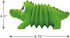 Outward Hound Accordionz Latex Rubber Squeaking Toy - Squeaky and Grunting Dog Toy, Alligator...