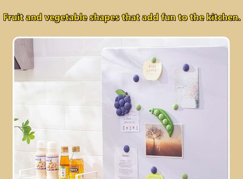 Fruit Magnetic Refrigerator Sticker, Creative Particle Magnetic Sticker (Blueberry, 2 Pcs)......