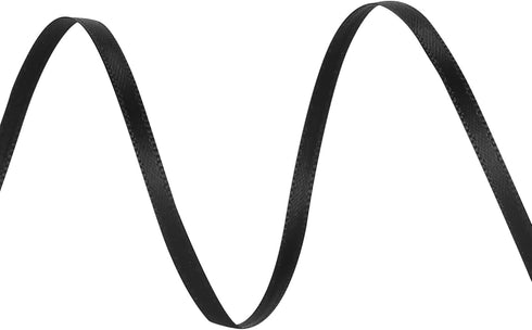 LIUYAXI Black Double Faced Satin Ribbon, 1/8" X Continuous 100 Yards, Thin Ribbons Perfect for Gift Wrapping Wedding Invitation Card Hair Bows Tag...