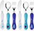 Lehoo Castle Toddler Silverware Set, 6 Pcs Toddler Utensils Stainless Steel, Boys Kids Silverware Set, Safe Toddler Forks and Spoons...
