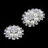 Artibetter 10pcs Pearl Rhinestone Flower Buttons Faux Pearl Button Embellishment Accessory Bags Shoes Dress and DIY Craft (Silver)...