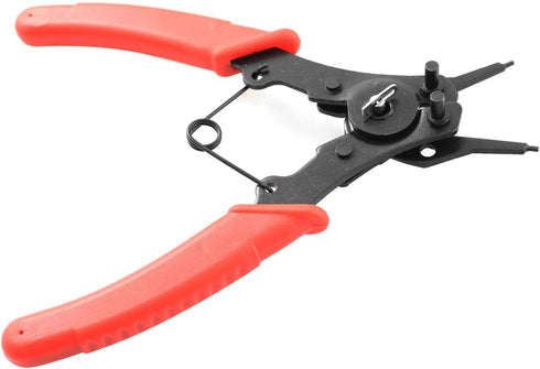 Snap Ring Pliers TAODAN 1Set 4 In 1 C Clips Removal Retaining Set for Automotive and Engine Repair, Interchangeable Jaw Head 45 90 and 180 Degree ...