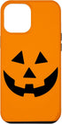 iPhone 12 Pro Max Jack O Lantern Orange Pumpkin Face Halloween Costume Case...