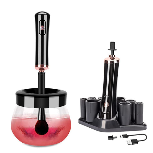 Premium Makeup Brush Cleaner Dryer Electric Brush Cleaner Brush Cleaner - Includes Brush Head Rotator (USB)...