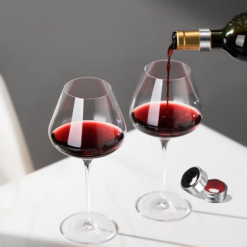 Stainless Steel Wine Bottle Collars, Durable Wine Collar Drip Rings, Simple and Sleek Wine Drop Stopper with Felt, Small Handy Gadgets for Kitchen...