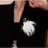 Flamingo Brooch Pin for Women Girls CZ Crystal Big Pink Feather Animal Badge Brooches Lapel Pins Boutonniere Corsage Cloth Dress Suit Tie Accessor...