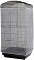 Adjustable Birdcage Seed Catcher Feather Catcher Bird Cage Cover Net Airy Soft Skirt Guard Birdcage Nylon Mesh Netting for Parrot Macaw Parakeet R...