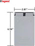 Legrand Pass & Seymour CA26GV Cast Weatherproof Outdoor Cover, 1 Gang, Decorator or GFCI Opening with Vertical Self-Closing Lid, Gray (1 Count)...