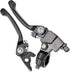 HIAORS 7/8 Pit Dirt Bike Folding Clutch Brake Lever and Motorcycle Handlebar Grips Compatible with 50cc 110cc 150cc SSR 125 Tao tao DB17 Coolster ...