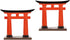 Toddmomy Japanese Torii Gate Statue, 2Pcs Japanese Mini Tori Gate Miniature Aquarium Torii Ornament Fish Tank Bonsai Landscape Decoration Zen Gard...