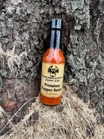 Pepper Belly Pete's Zippy-Zap Gourmet Hot Sauce-Pepper Sauce-Premium Red Cayenne 5oz...