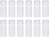 uxcell Plastic Lab Chemical Reagent Bottle, 15ml/0.5 oz Small Mouth Sample Sealing Liquid/Solid Storage Bottles, White 12pcs...