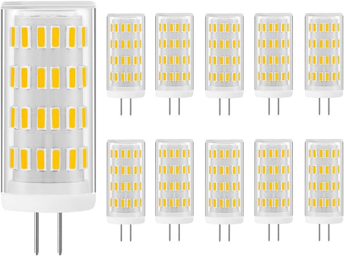 G4 LED Bulb 5W, 12V-24V 40W G4 Halogen Bulb Equivalent, Natural Daylight White 4000K, Non-Dimmable JC Type Bi-Pin Base G4 Light Bulb 10-Pack...