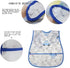 Baby Bib Waterproof With Snaps for Infants and Toddlers - 4pcs Food Catcher Bibs (Car Puppy Bear)...