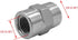 (4-PACK) 5000-02-02 Hydraulic Hose Adapter Fitting 1/8" Female (1/8-27 NPTF) × 1/8" Female (1/8-27 NPTF) SAE Straight Pipe Joints Connector Carbon...