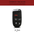 Leather Car Key Fob Cover Compatible with Jeep Keyless Remote Control Grand Cherokee Dodge Challenger Charger Dart Durango Journey Chrysler 200 30...