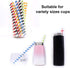 Boba Straws, Smoothies Straw Disposable Extra Large 0.5" 1/2" 12mm Wide Paper Straws for Slushy Jumbo Thick Shakes Bubble Tea Tapioca Pearls Showe...