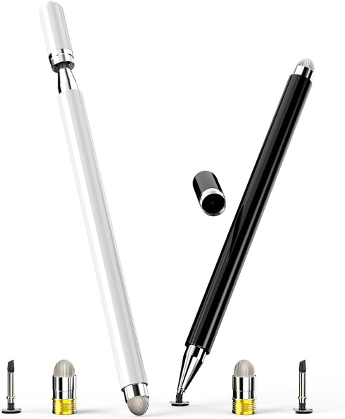Stylus Pens for Touch Screens, Capacitive Pen High Sensitivity Disc Tip, Magnetism Cover Cap, Universal for Apple/iPhone/iPad pro/Mini/Air/Android...